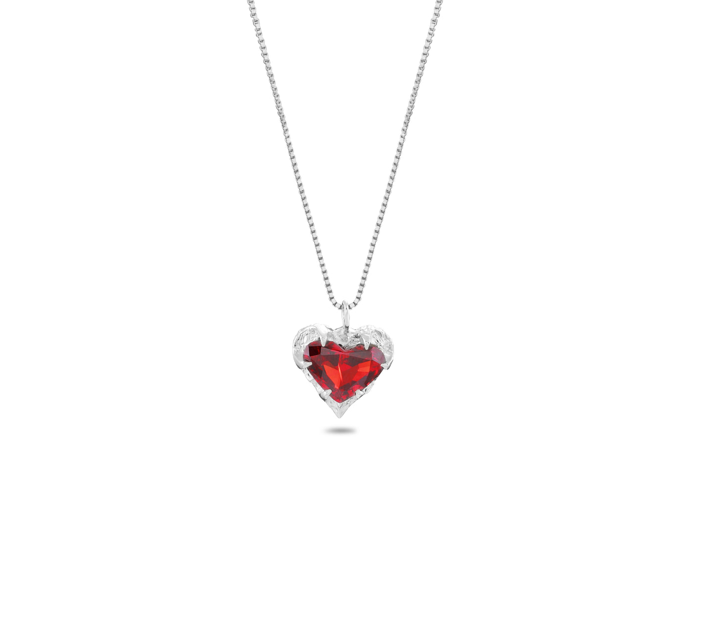 Hazed Heart Necklaces