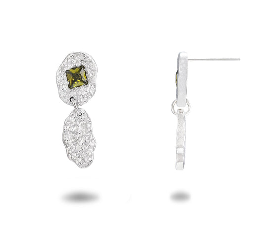 Mirrored Stellar - Green - Earrings