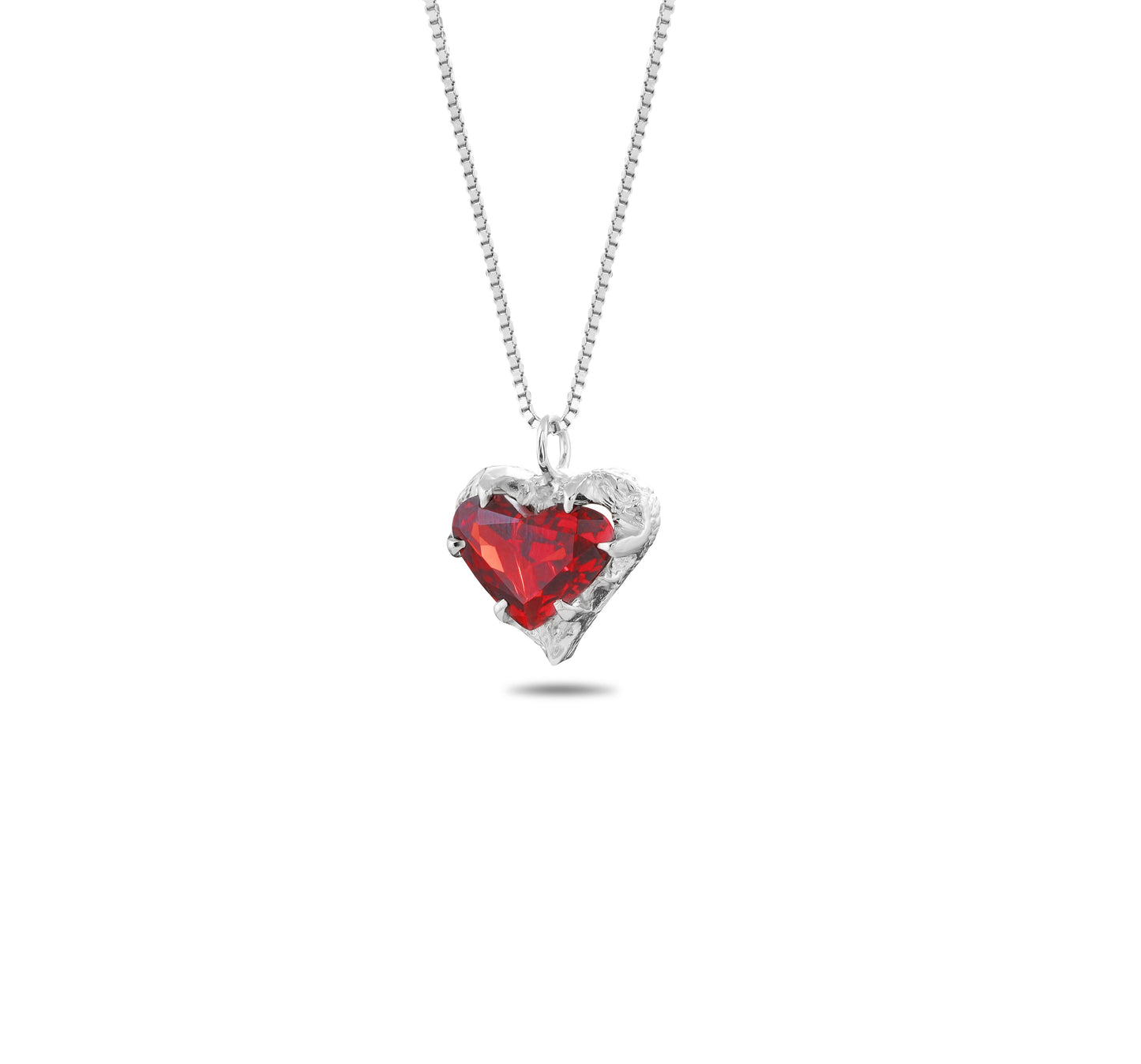 Hazed Heart Necklaces