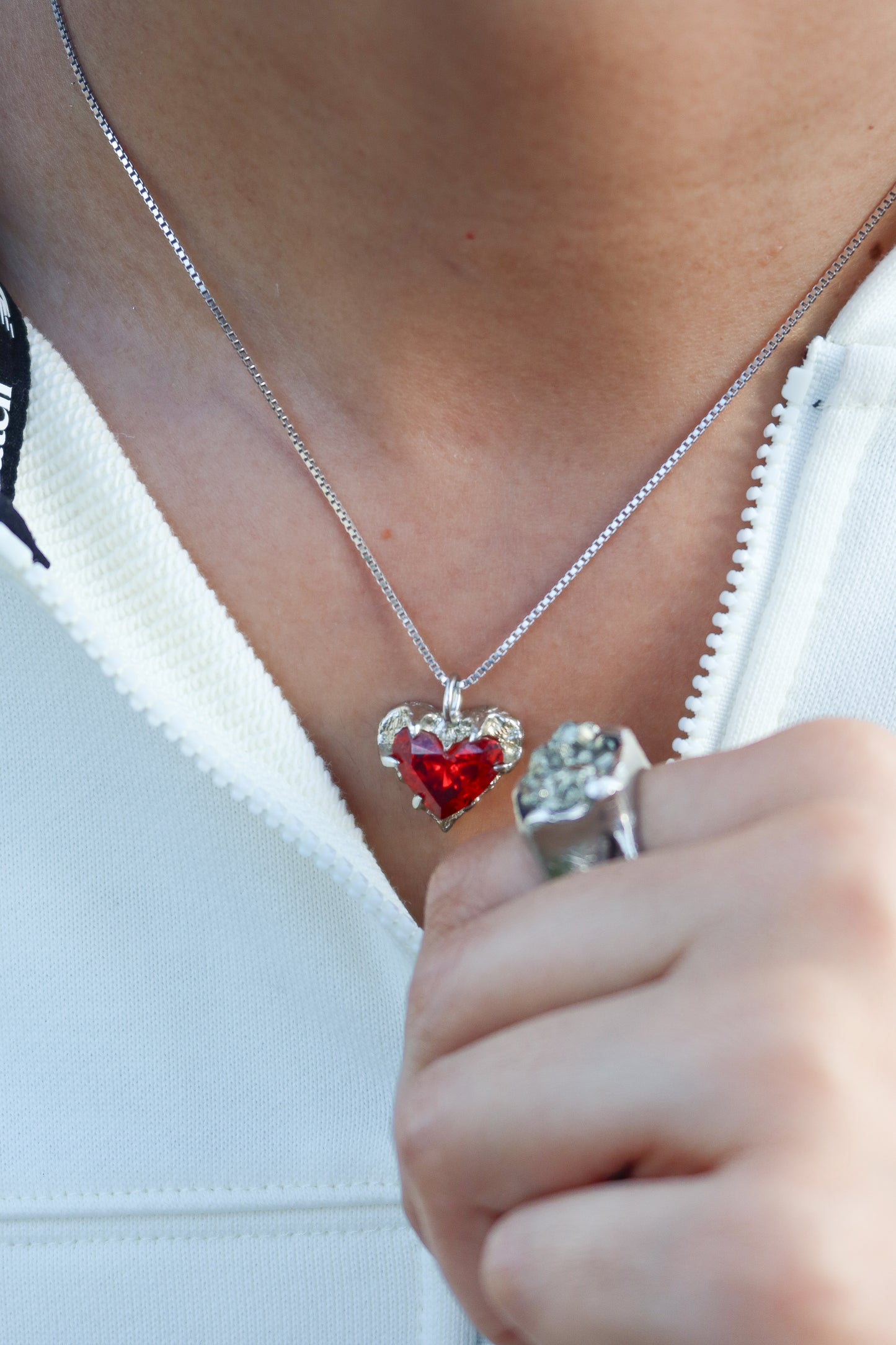 Hazed Heart Necklaces